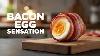 Bacon Wrapped Hard Boiled Eggs